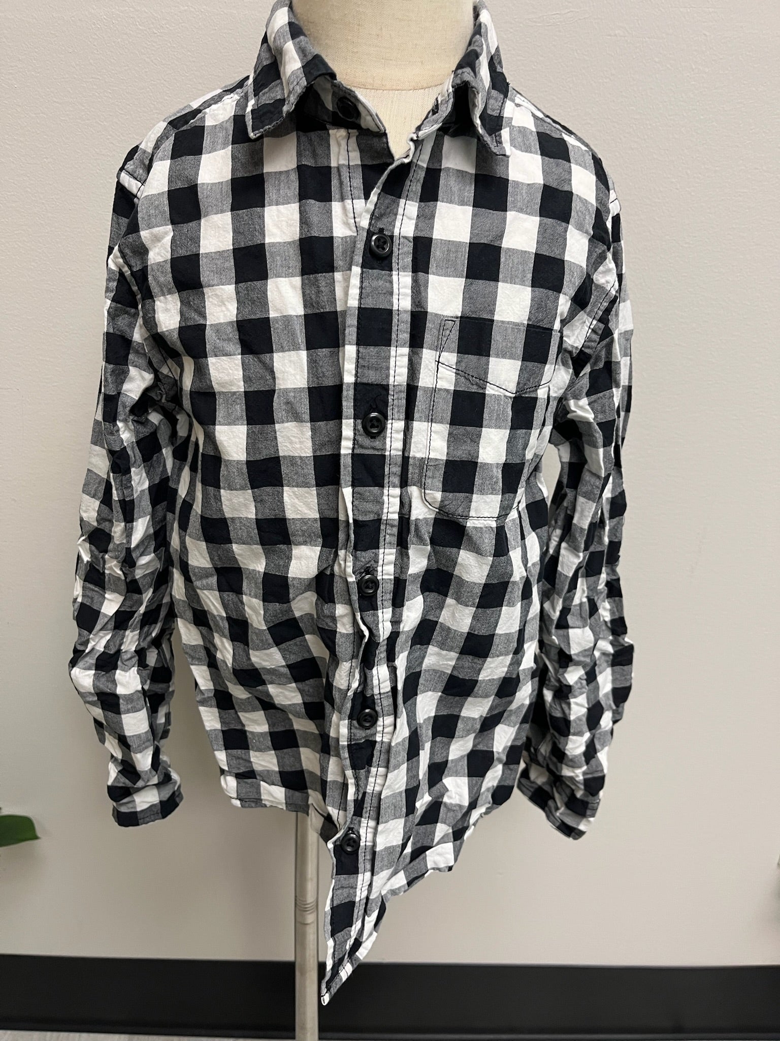 Used Boys Black Flannel