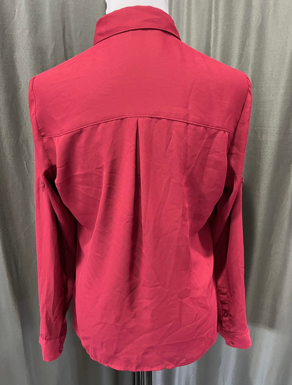 Burgundy Red Button Up Shirt image 1