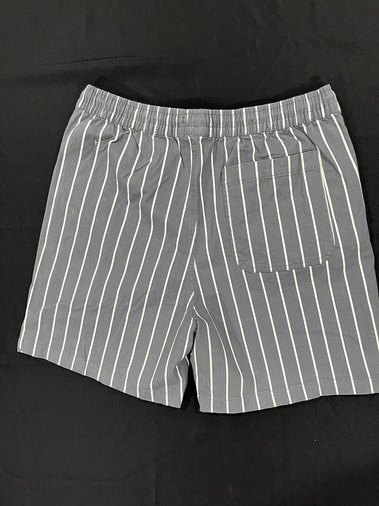 Men’s Grey Striped Shorts image 2