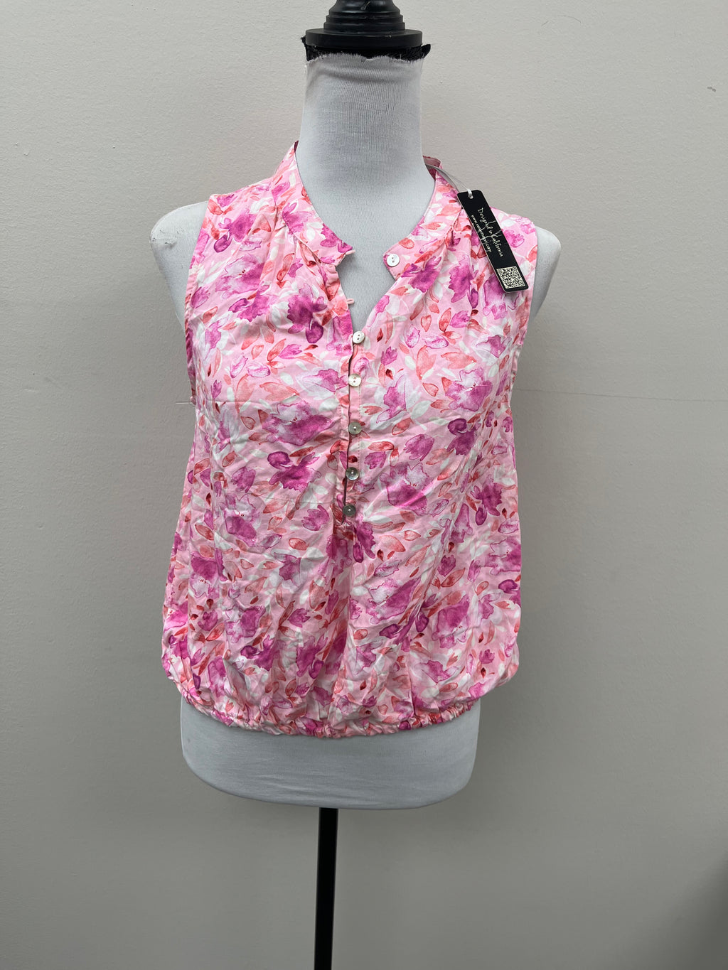 New Women’s Pink Floral Tank Top