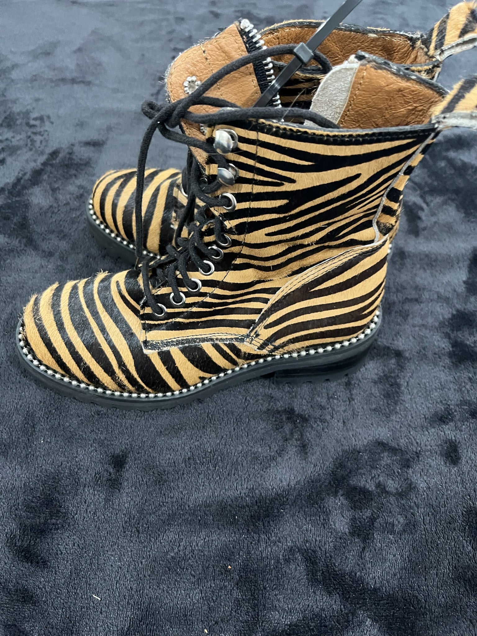 Women’s Tiger Print Jax Studded Combat Boots image 7