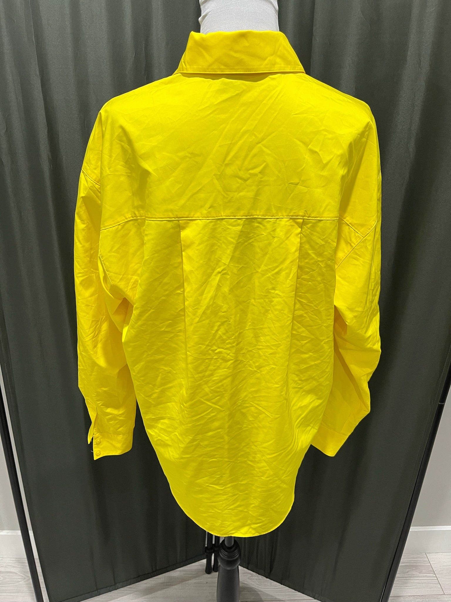 Yellow Button Up Long Sleeve Shirt image 1