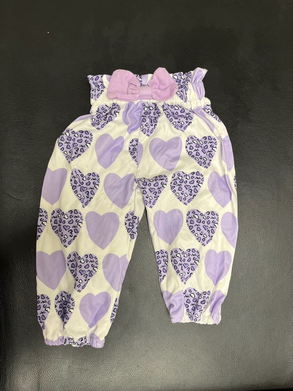 Girls Purple Heart Pants
