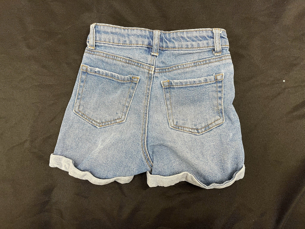 Girls Ripped Jean Shorts