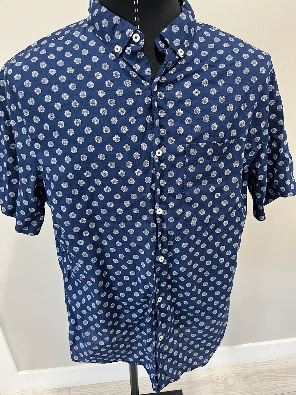 Men’s Blue Button Up Shirt image 1