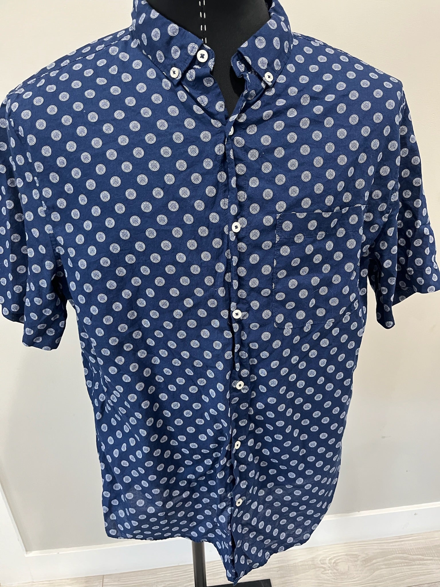 Men’s Blue Button Up Shirt image 1
