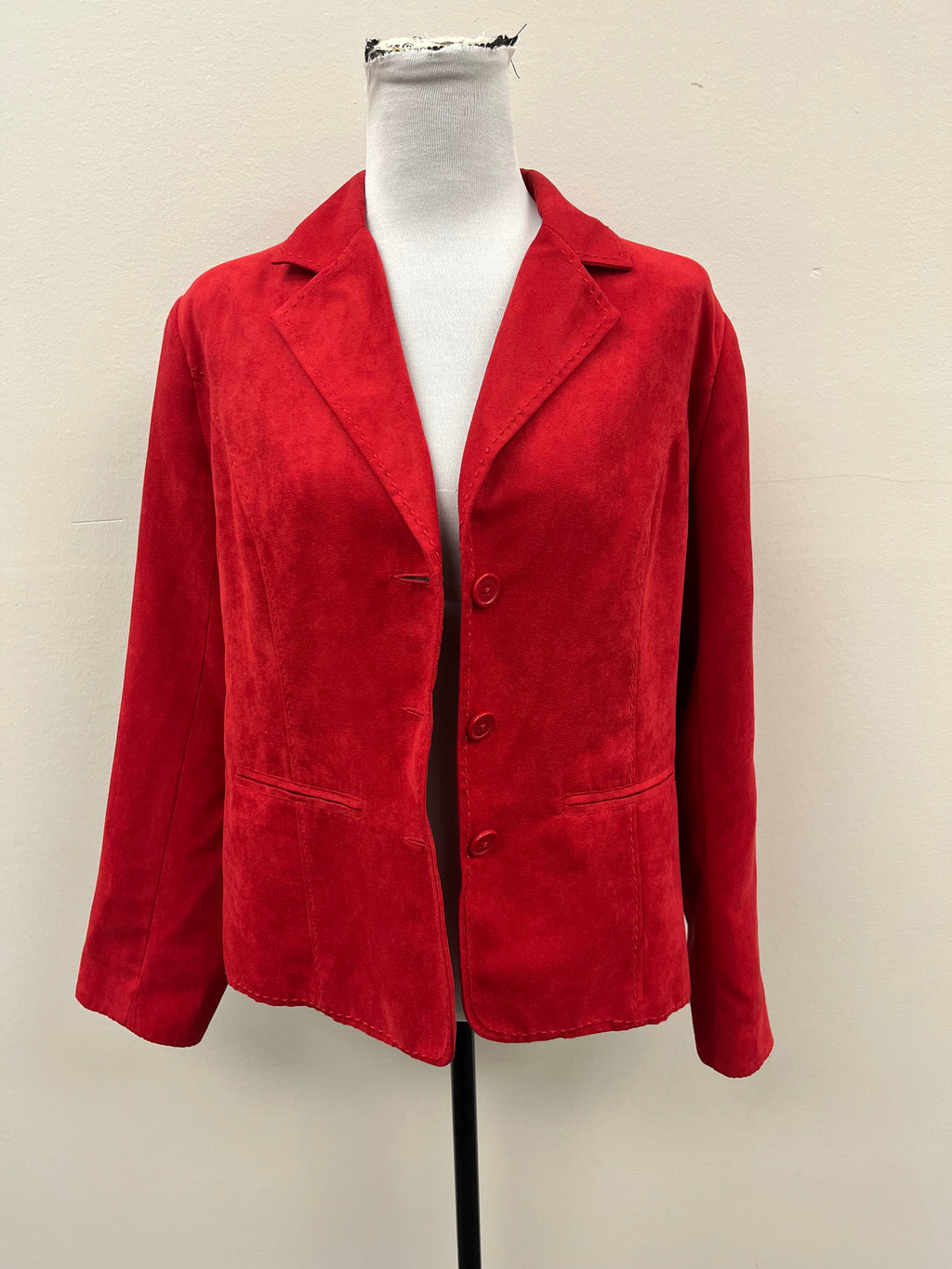 Used Women’s Red Suit Jacket Blazer