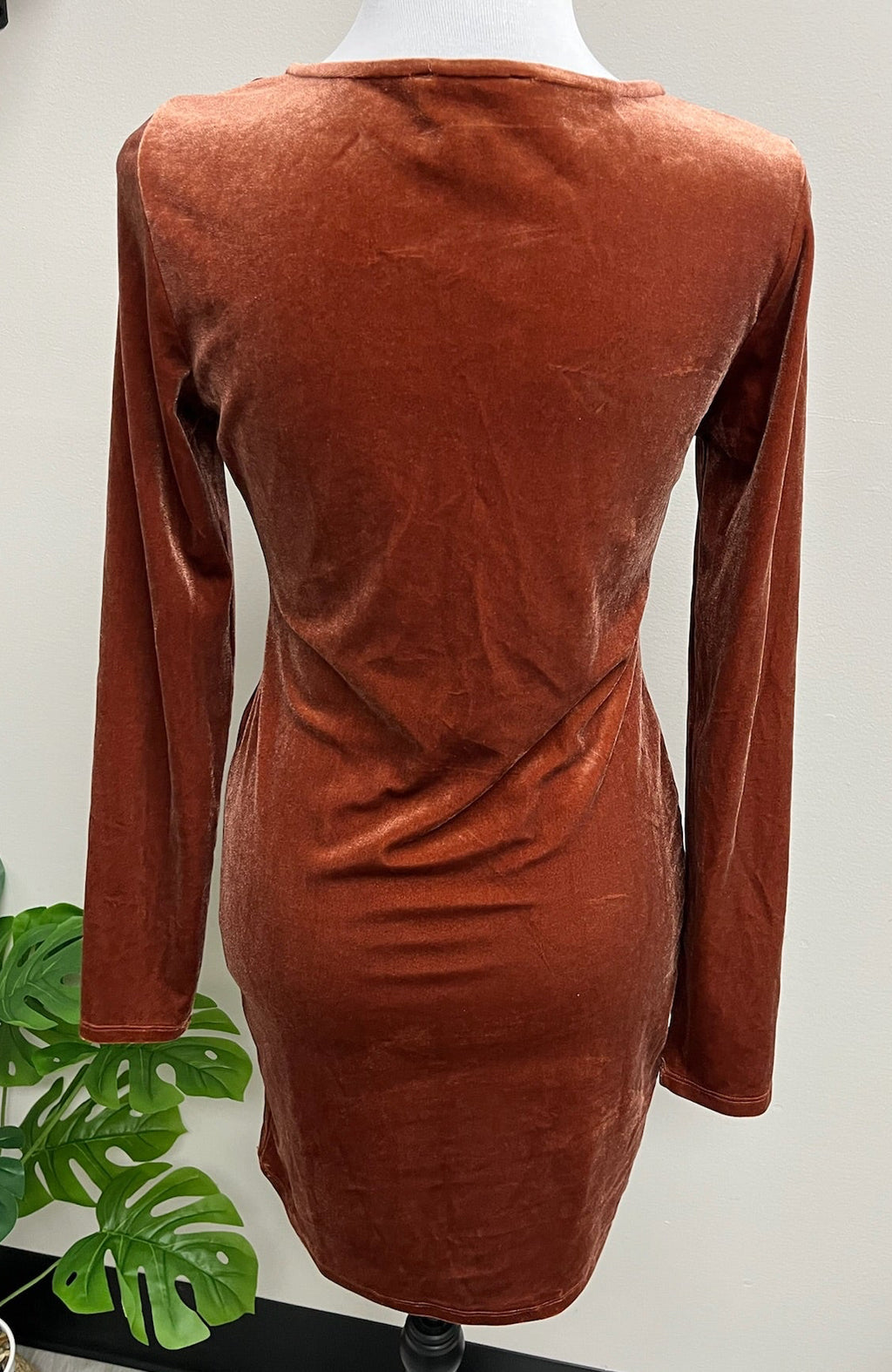 Used Women’s Tan Long Sleeve Dress