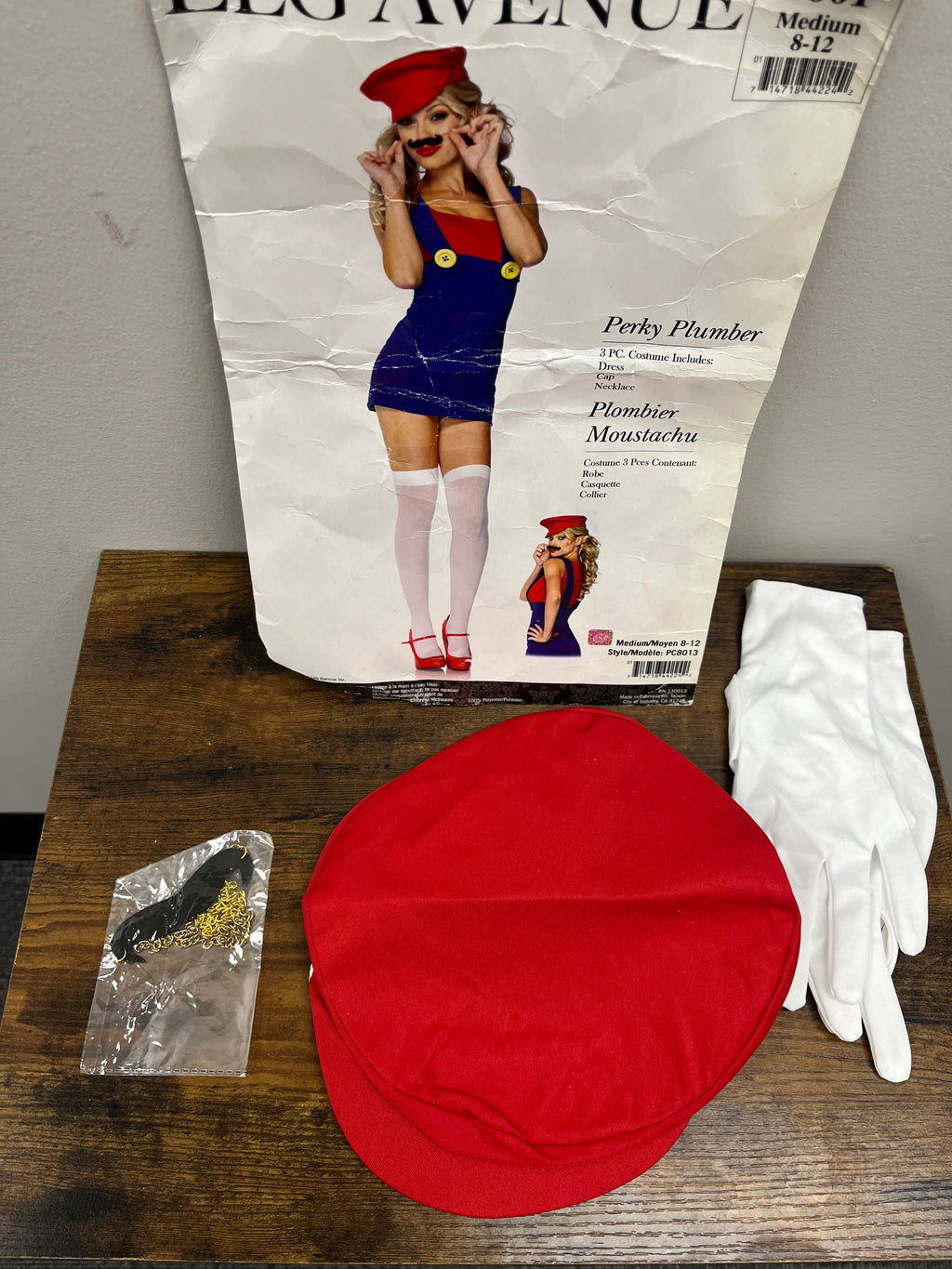 Used/New Perky Plumber/Mario Costume