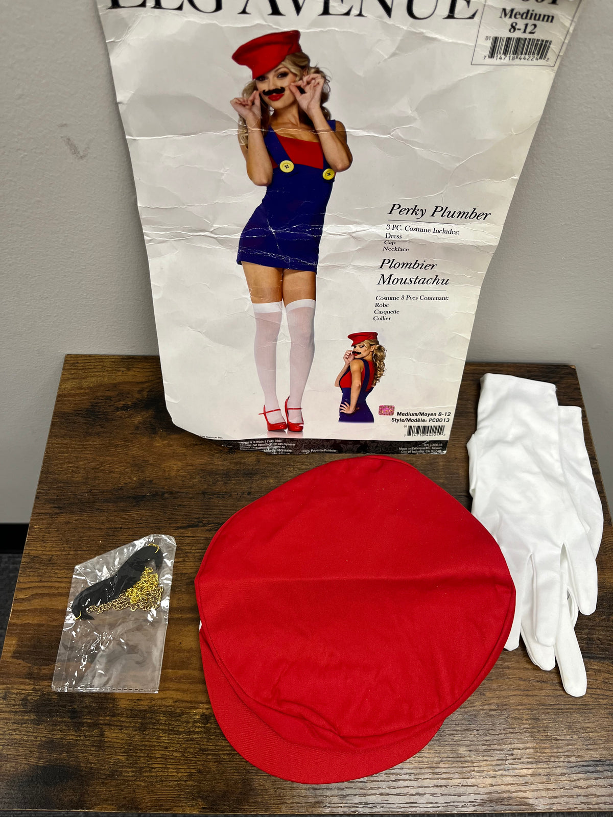 Used/New Perky Plumber/Mario Costume