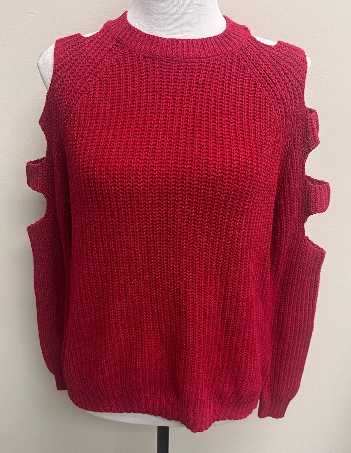 Used Women’s Red Knitted Top