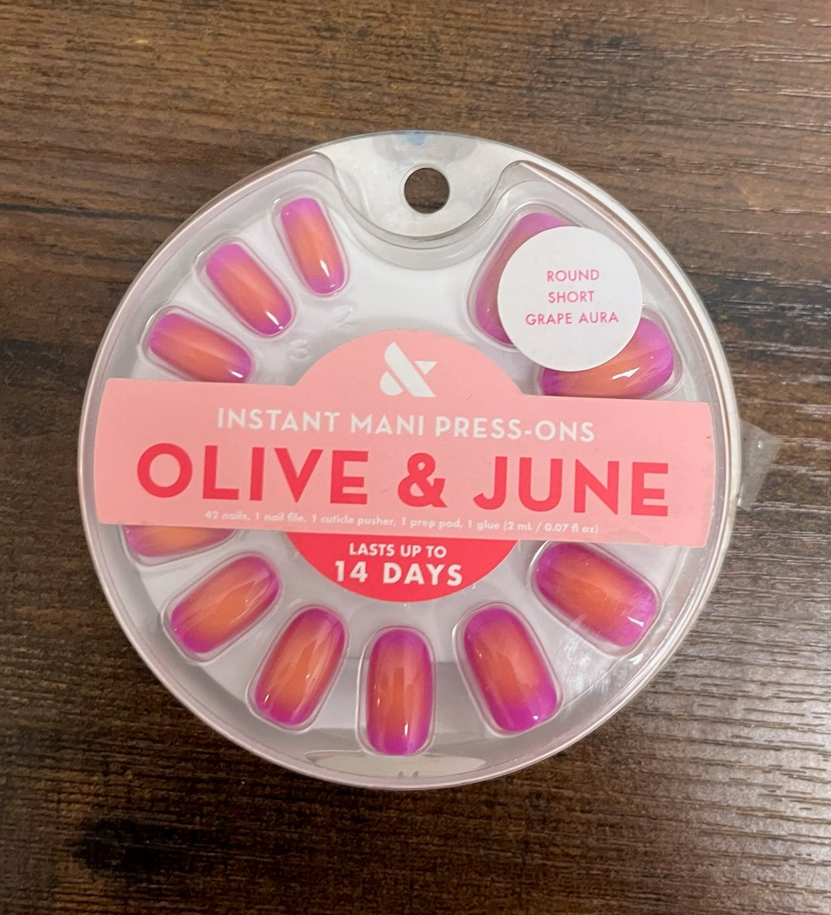New Pink Purple Nail Set