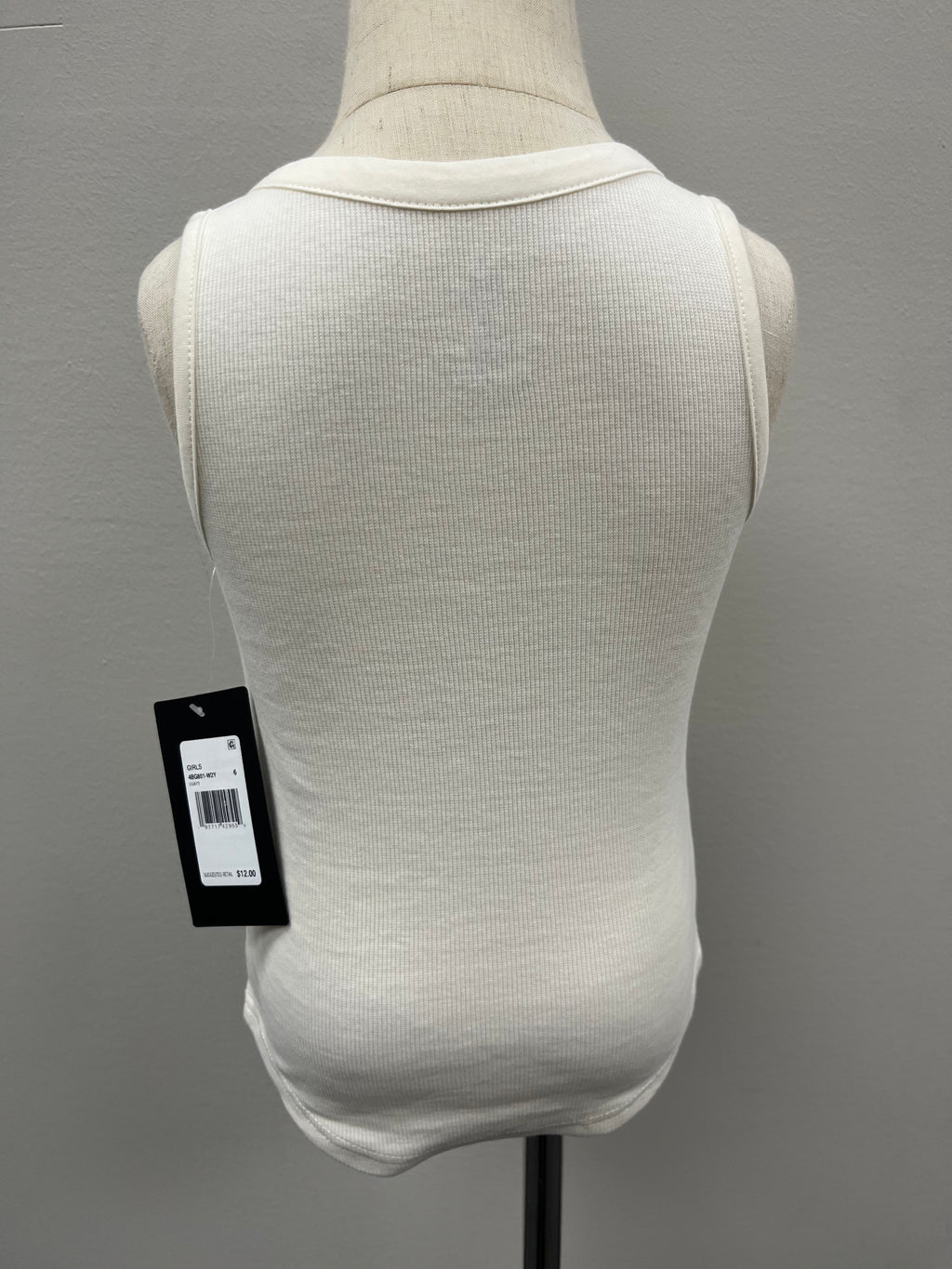New Girls Cream White Tank Top