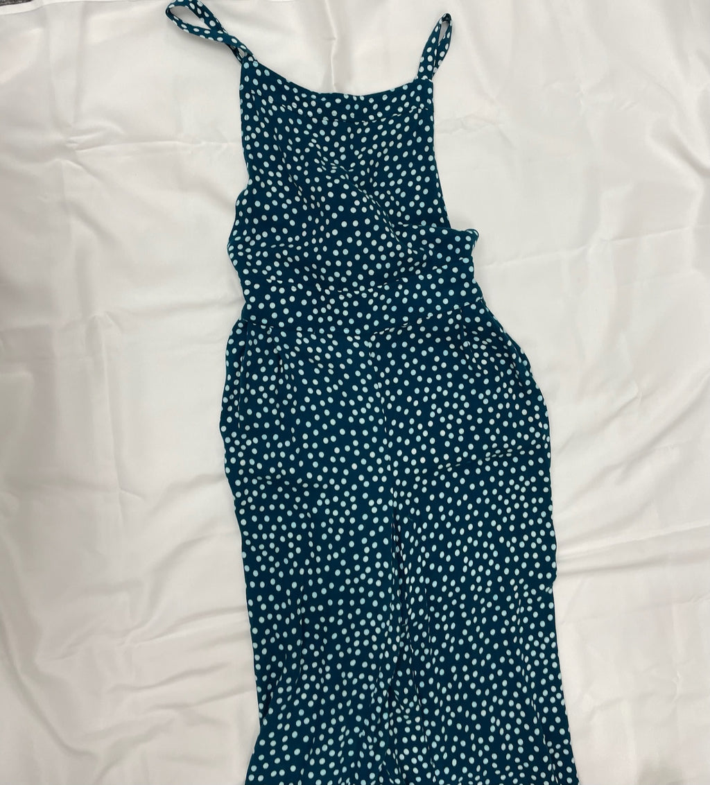Women’s Blue Polka Dot Jumpsuit Overalls