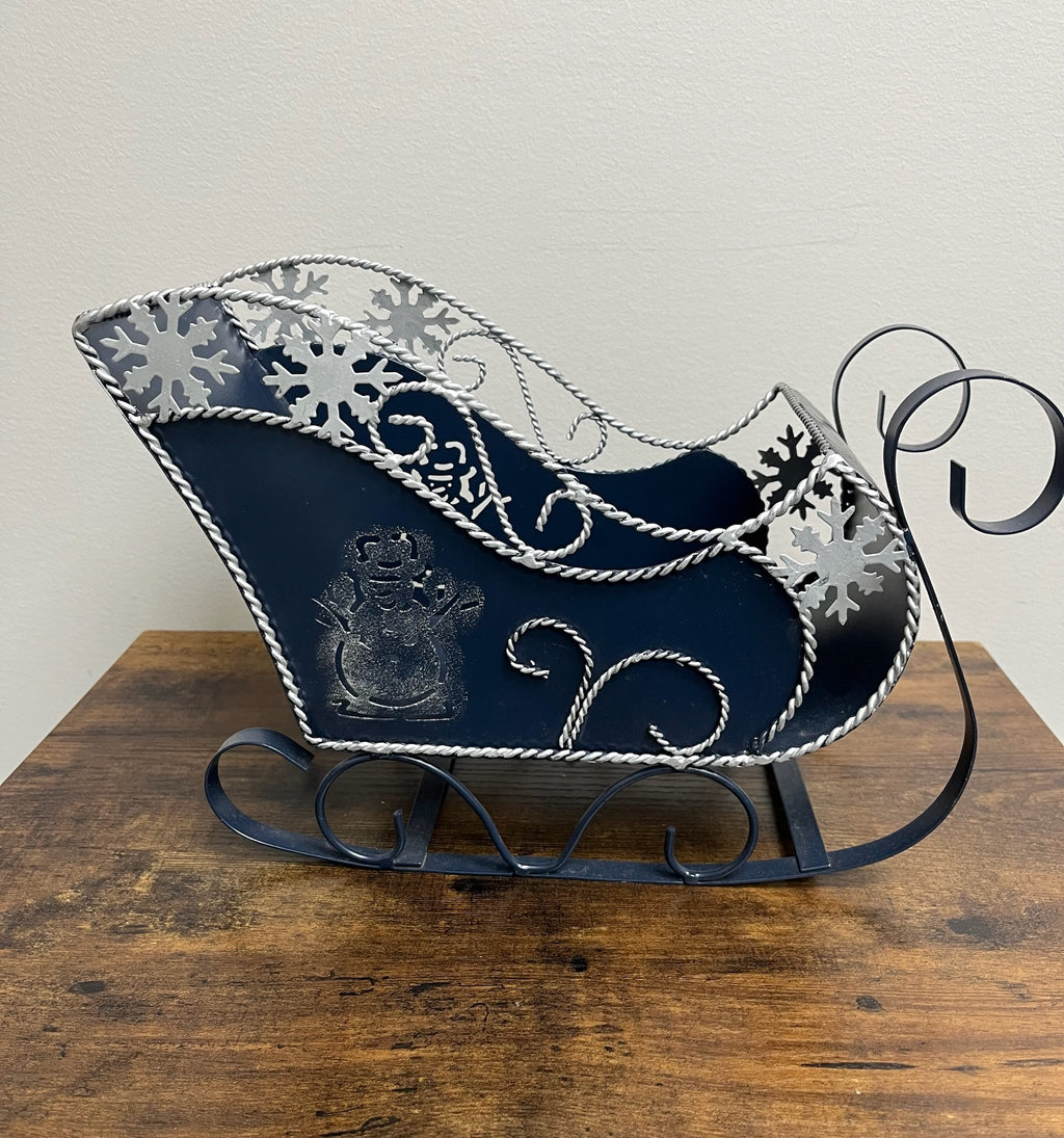 Blue Christmas Sleigh