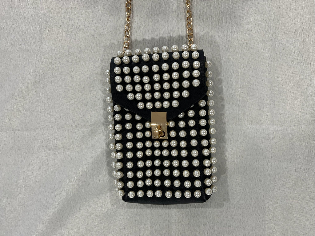 Black Pearl Crossbody phone bag image 2