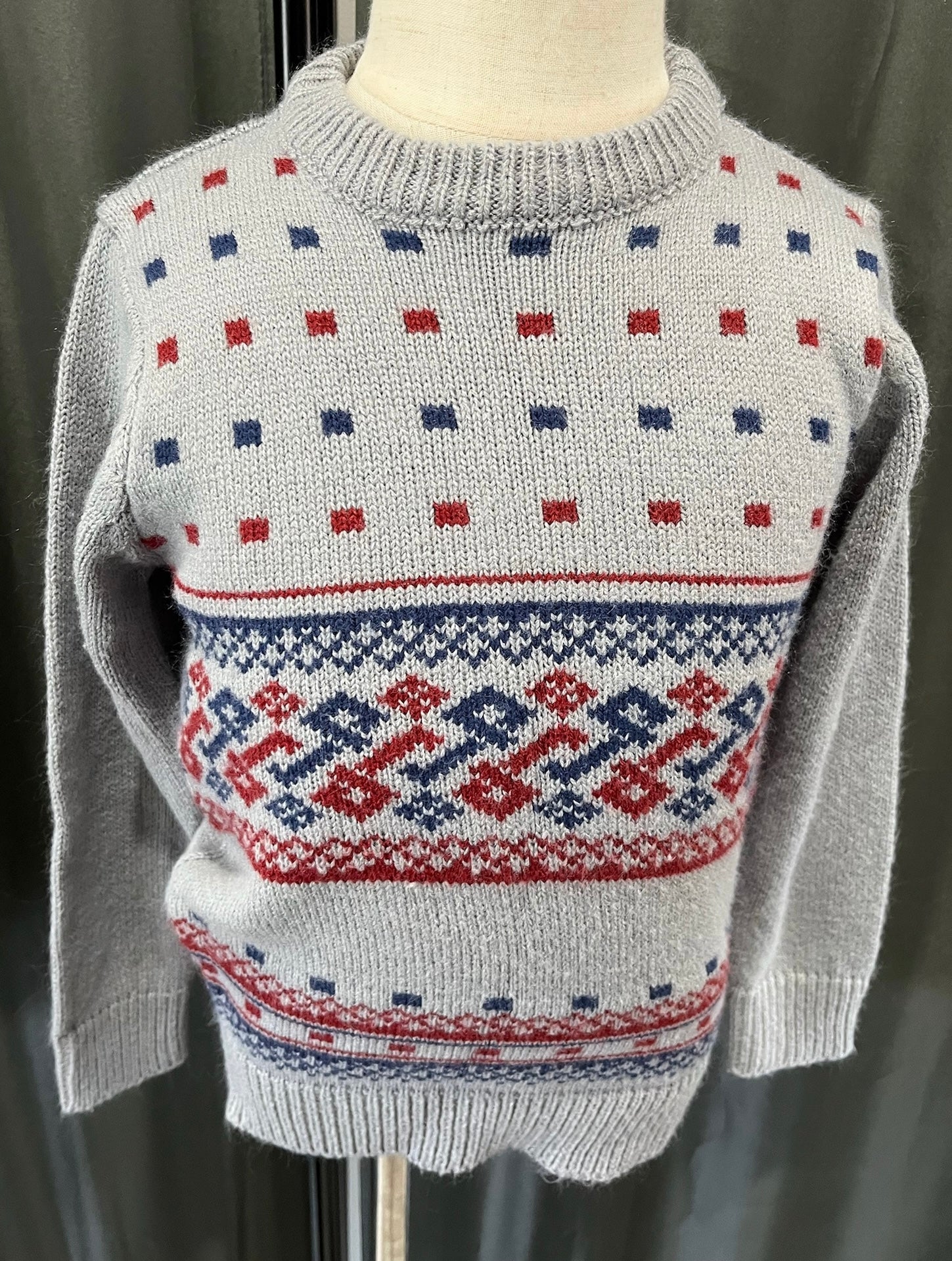 Boys Grey Knitted Sweater image 1