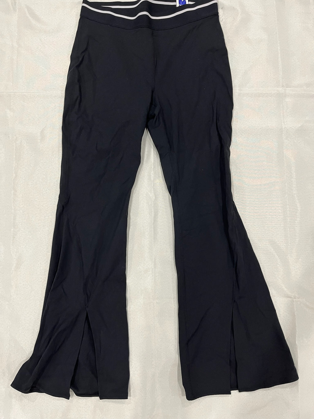 Women’s High Rise Black Exercise Pants With Slit image 1