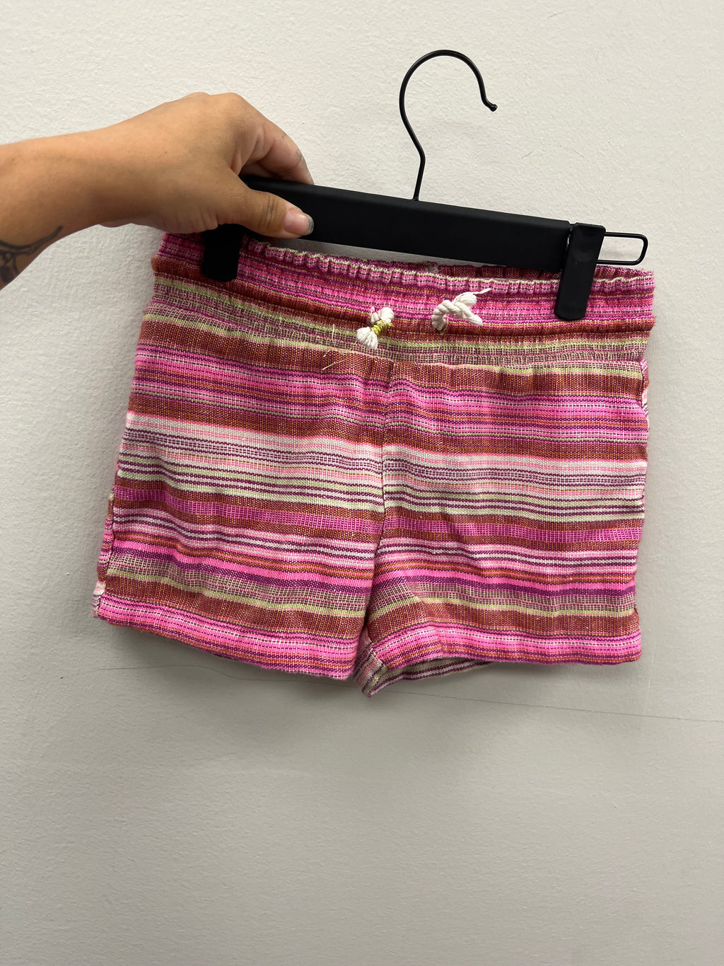 Used Girls Pink Striped Shorts