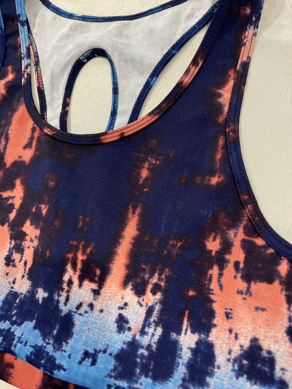 Women’s Blue/Purple Tie Dye Athletic Set image 2