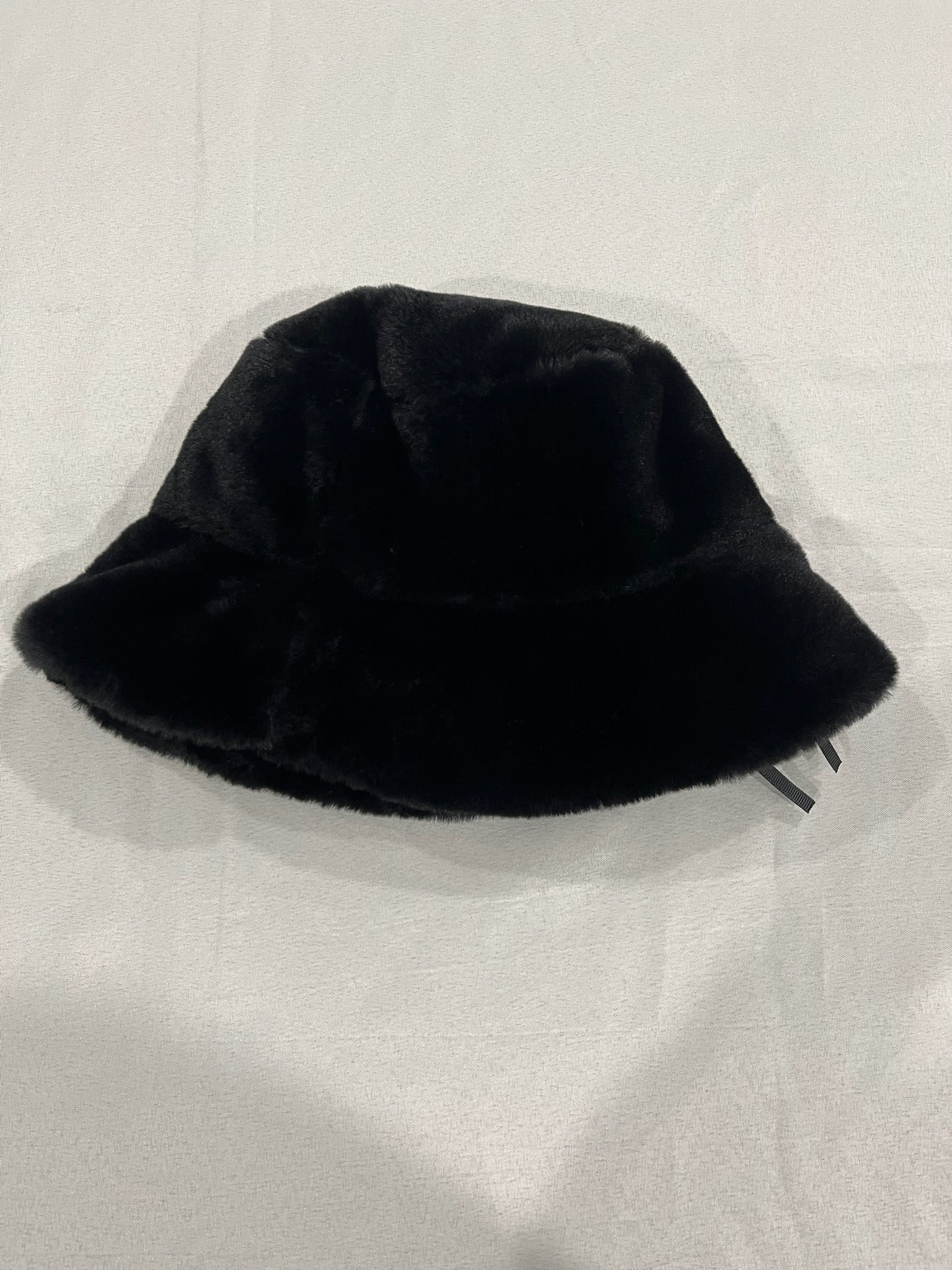 Black Fuzzy Unisex Hat image 2