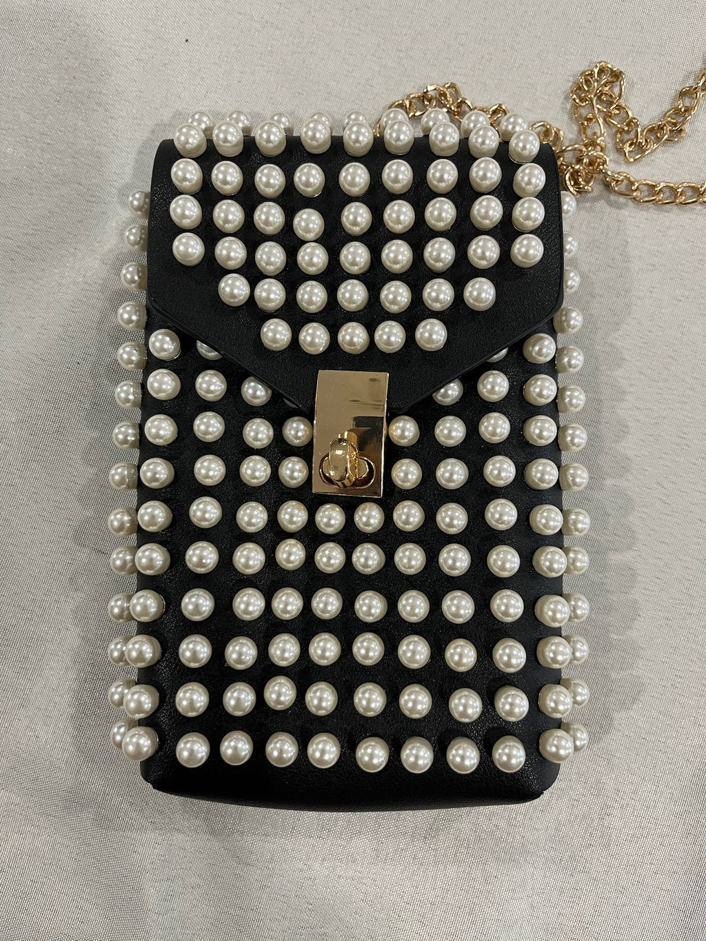 Black Pearl Crossbody phone bag image 5
