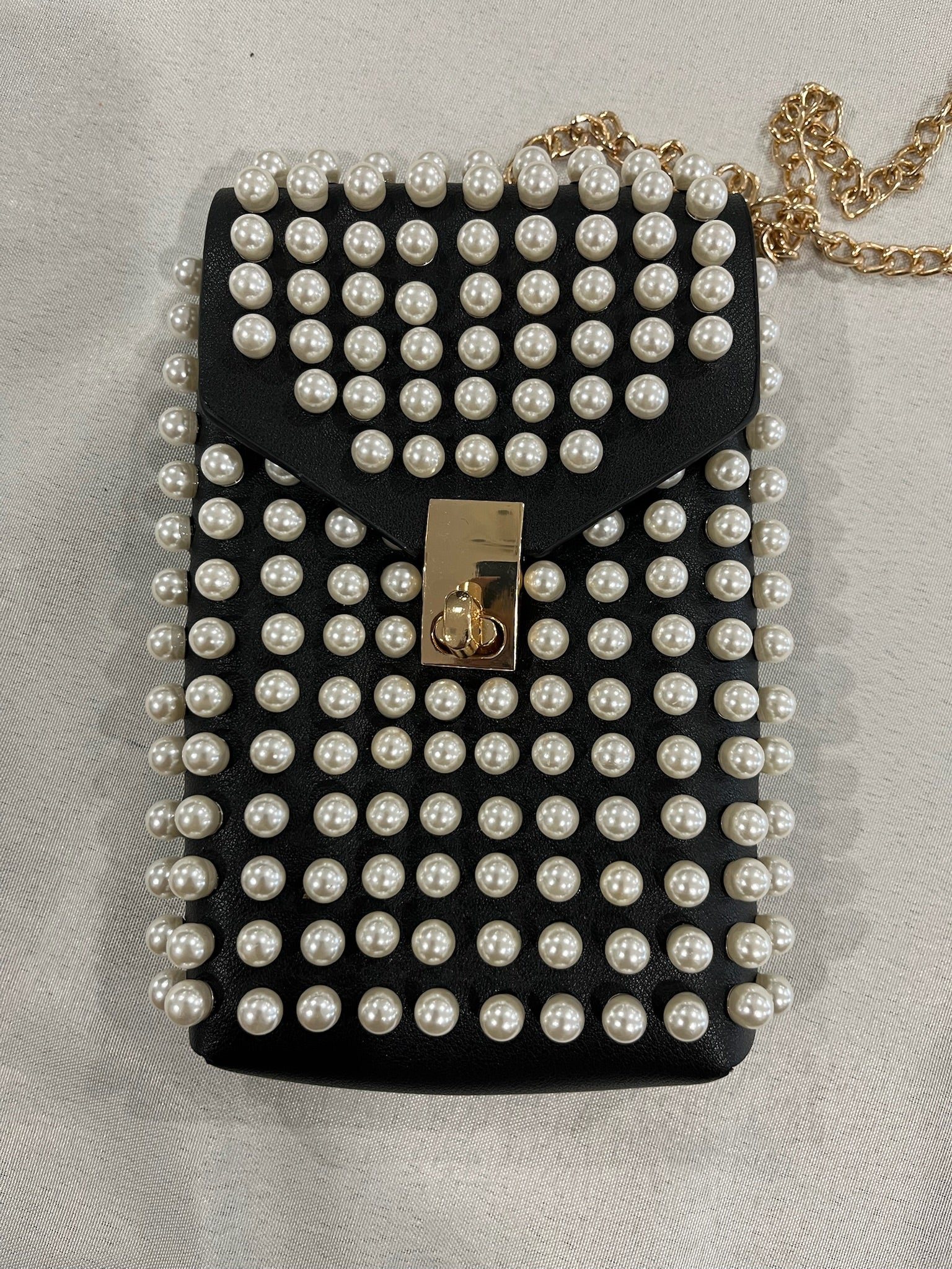Black Pearl Crossbody phone bag image 5