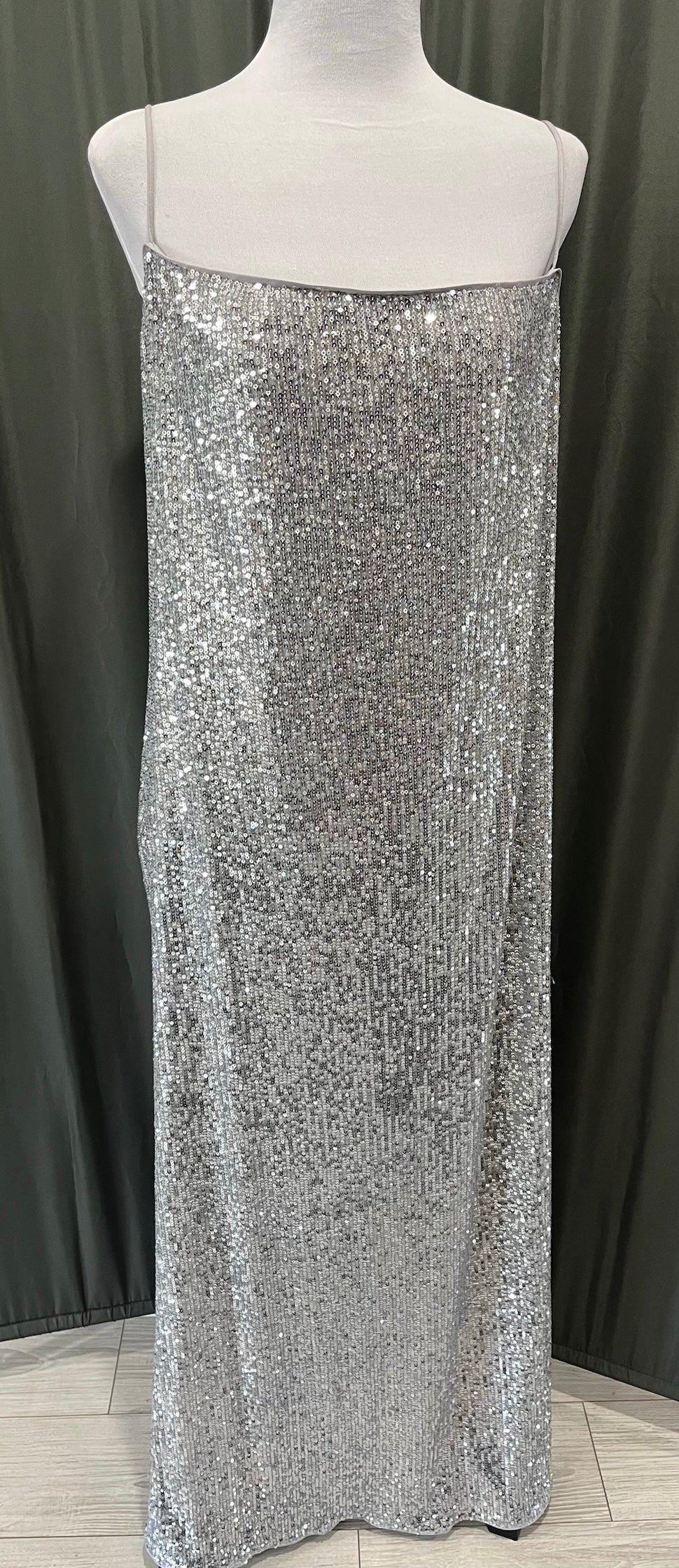 Women’s Silver Sequin Dress image 0