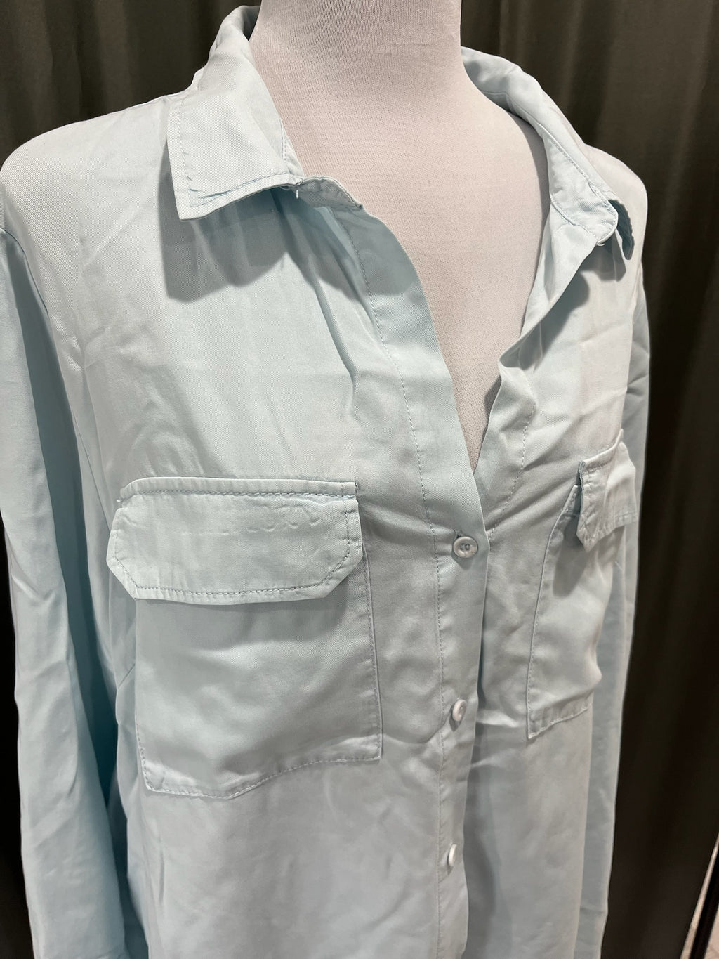 Light Blue Button Up Shirt image 1