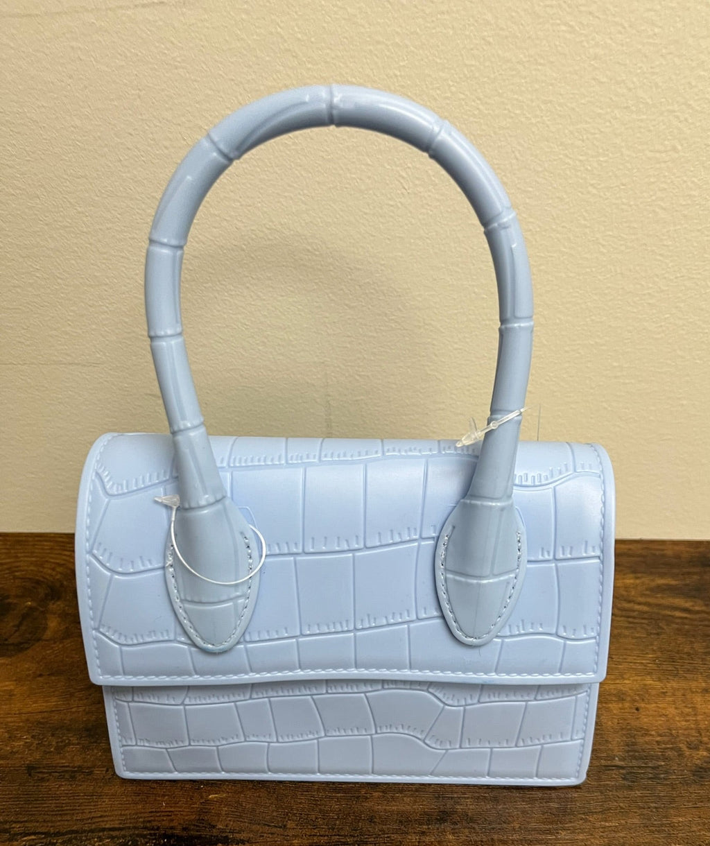 Mini Blue Bag With Chain