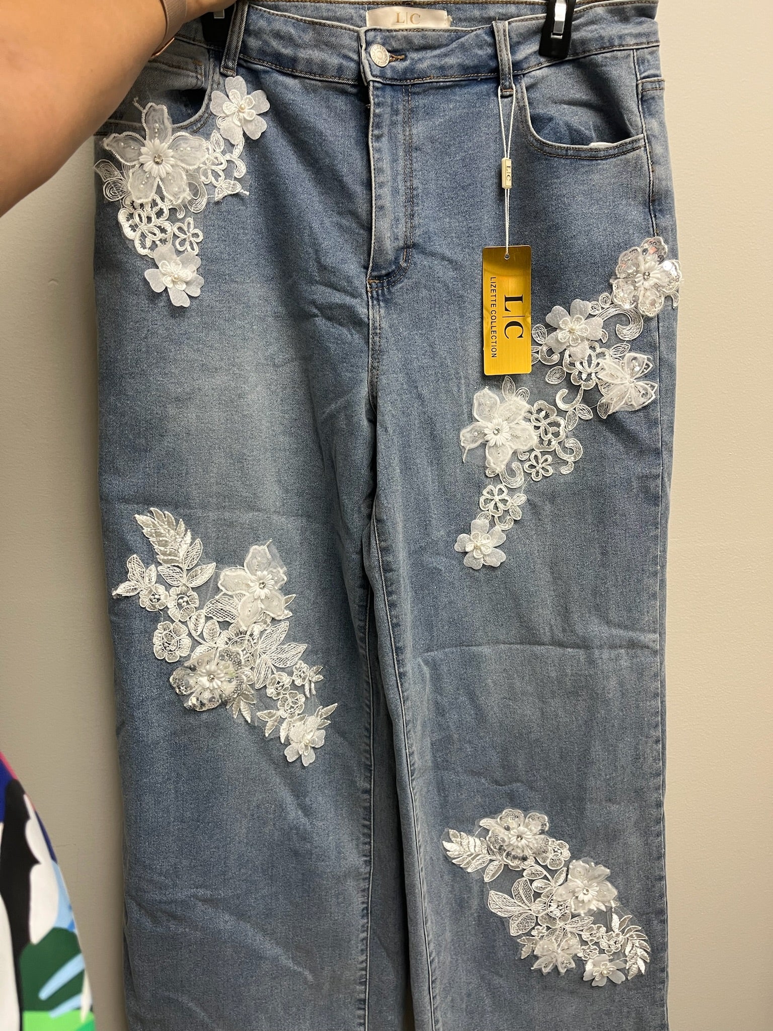 New Women’s Floral Jeans