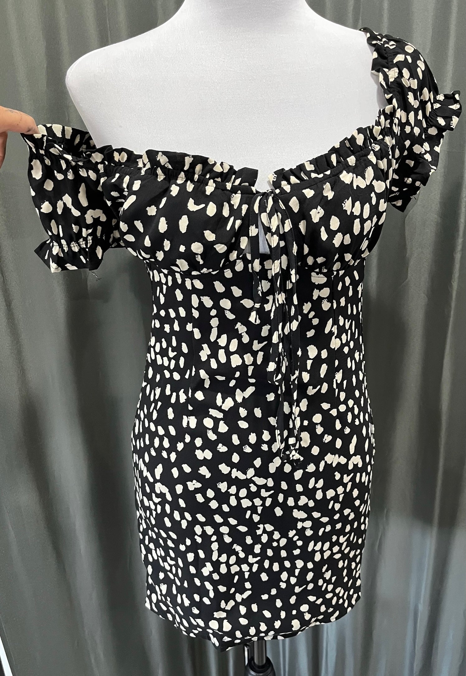 Women’s Black & White Dress image 3