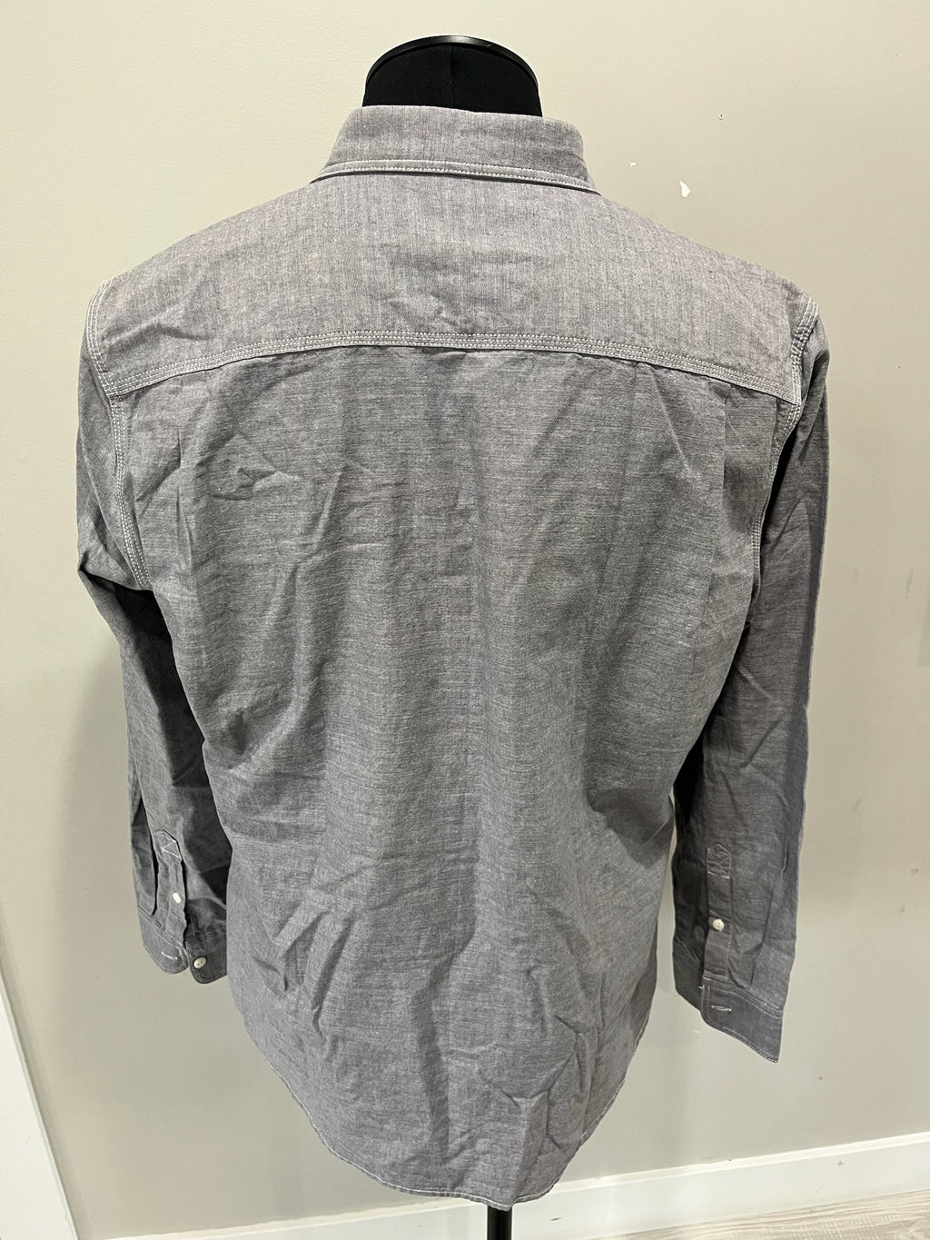 Men’s Grey Button Up Shirt image 3