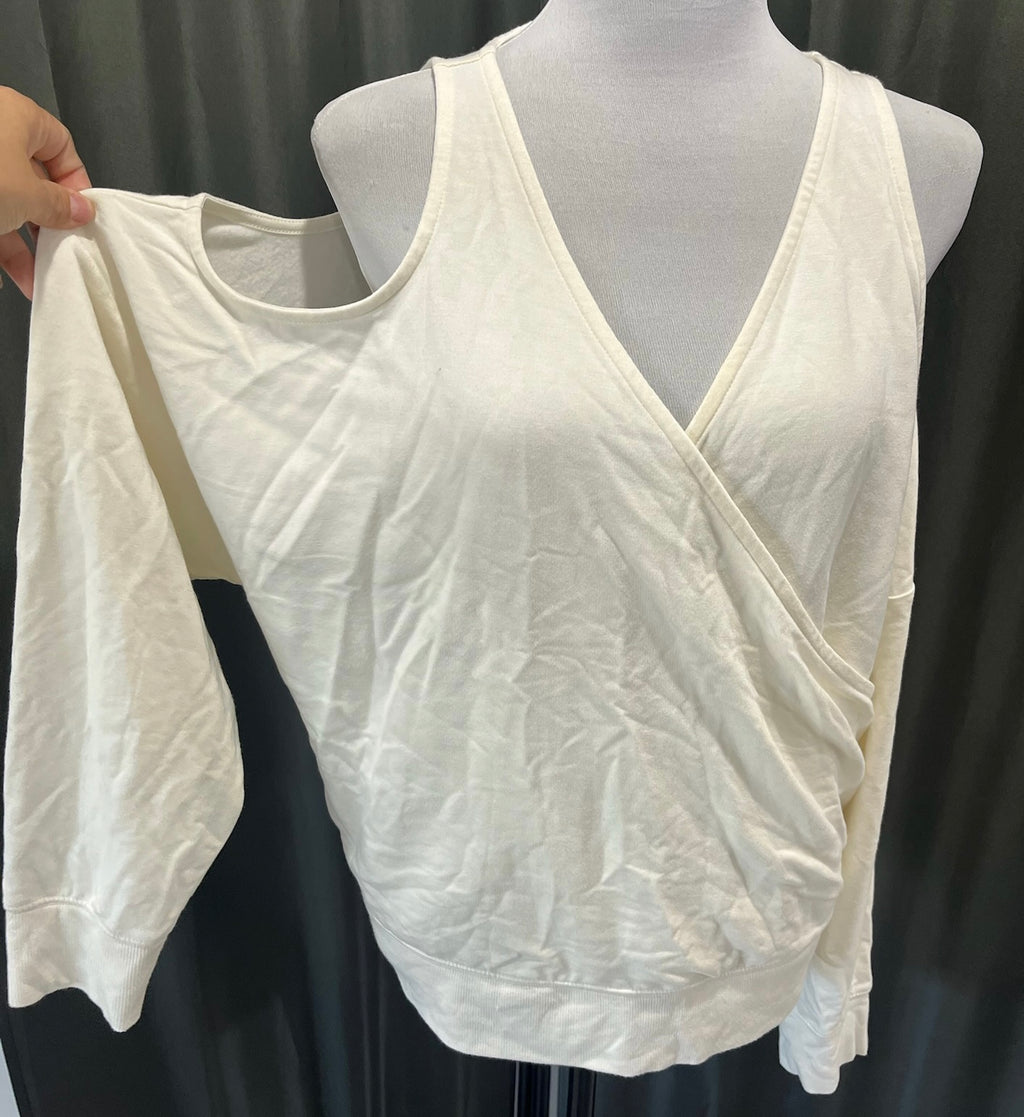 Peek A Boo Shoulder Long Sleeve Shirt image 2