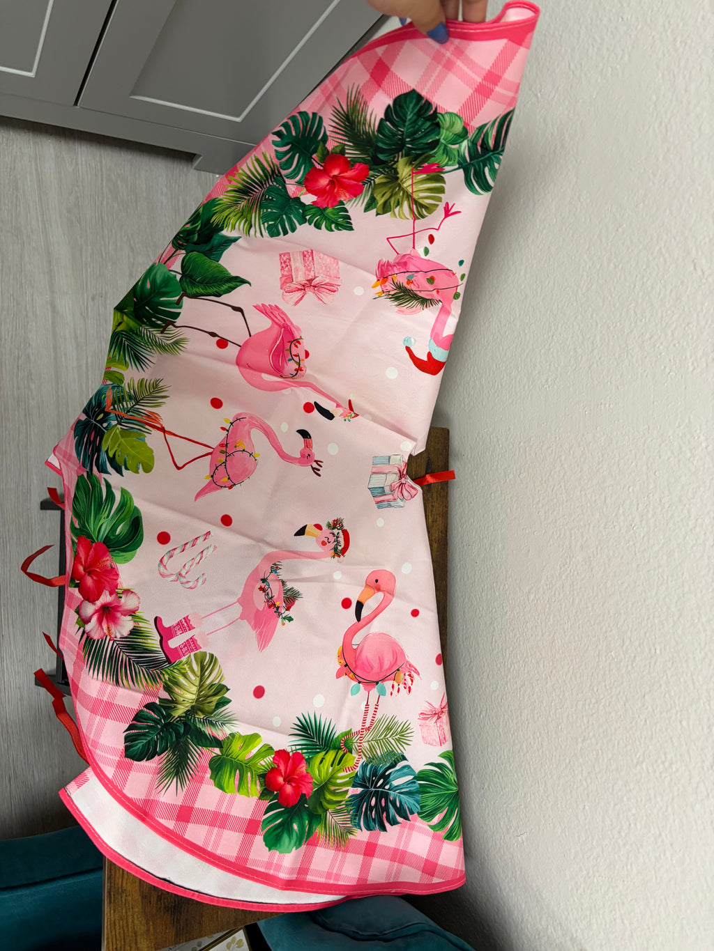 New Flamingo Christmas Tree Skirt