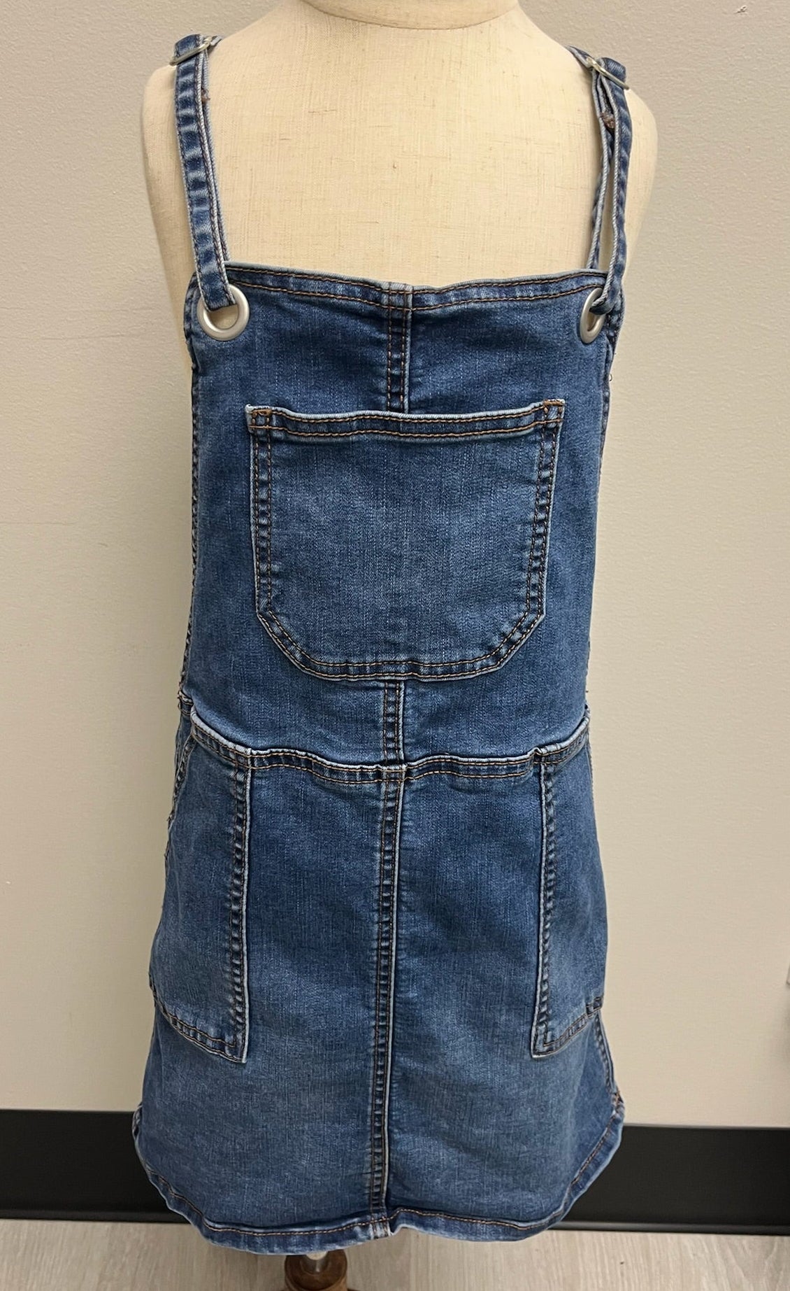 Used Girls Jean Overall Dress