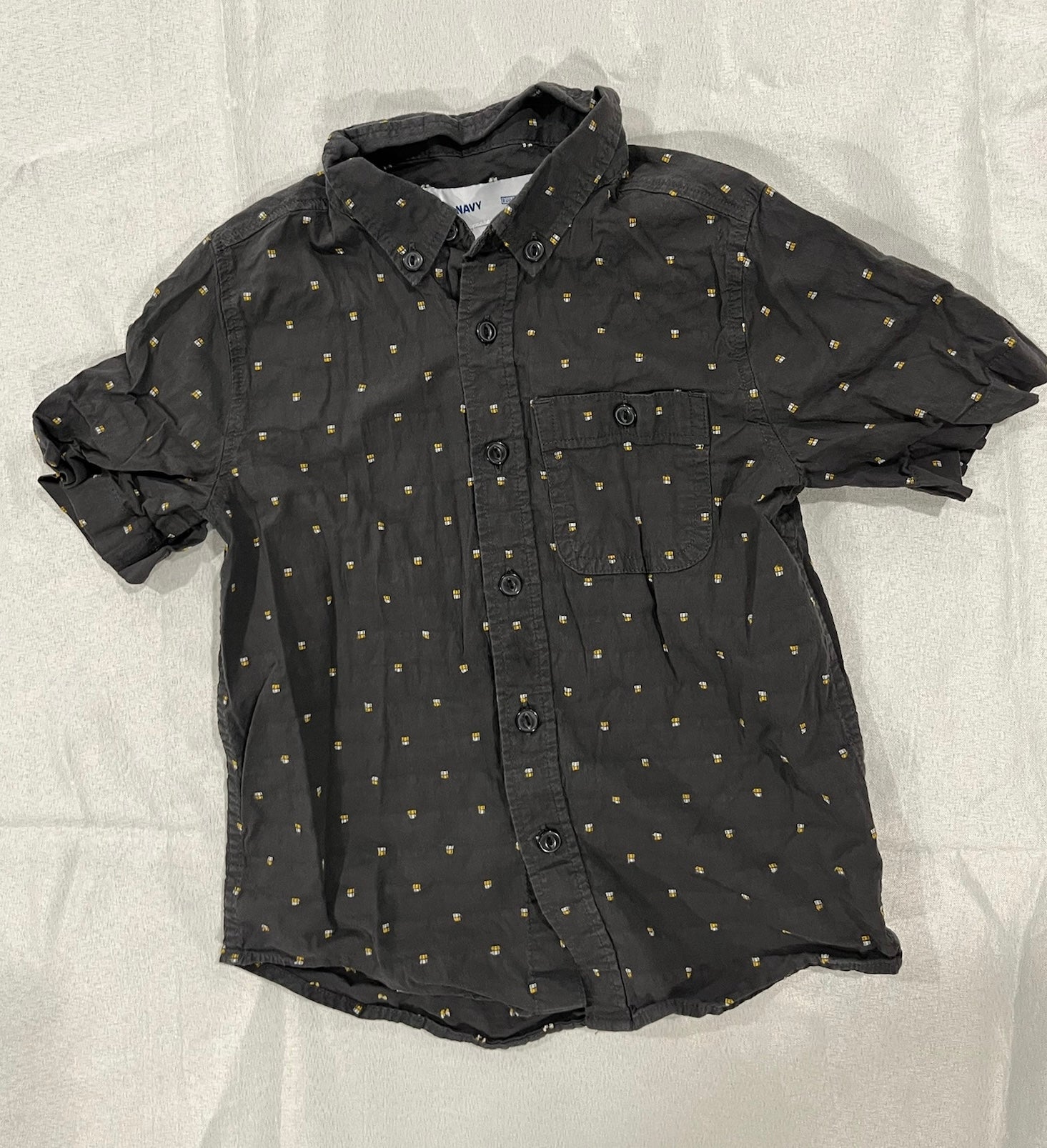 Boys Grey Button Up Shirt image 0