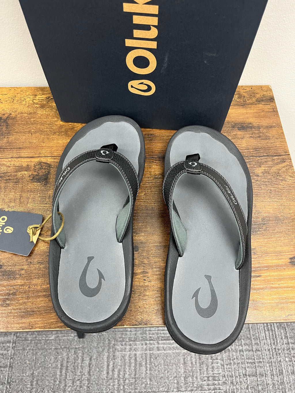 New Men’s Black & Grey Sandals