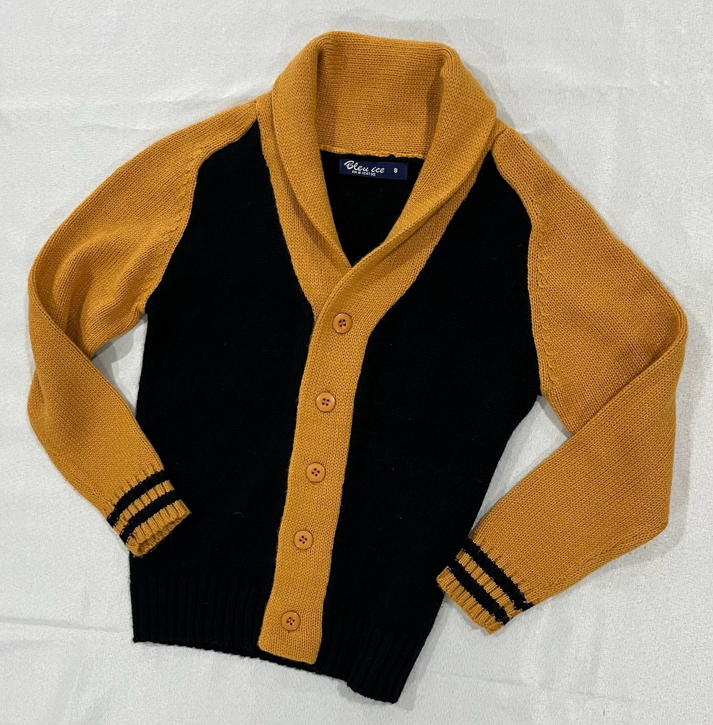 Children’s Unisex Black & Yellow Button up image 2