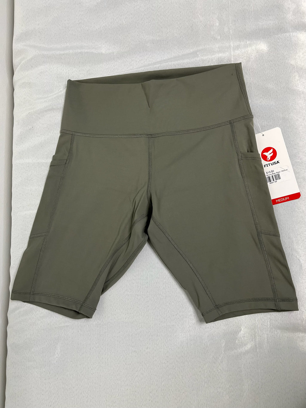 Women’s Green Exercise Shorts image 0