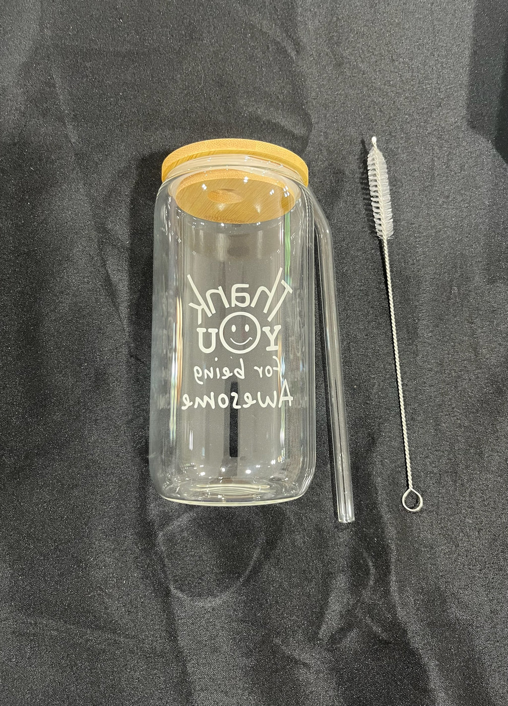 Thank You For Being Awesome Glass Cup Set image 1
