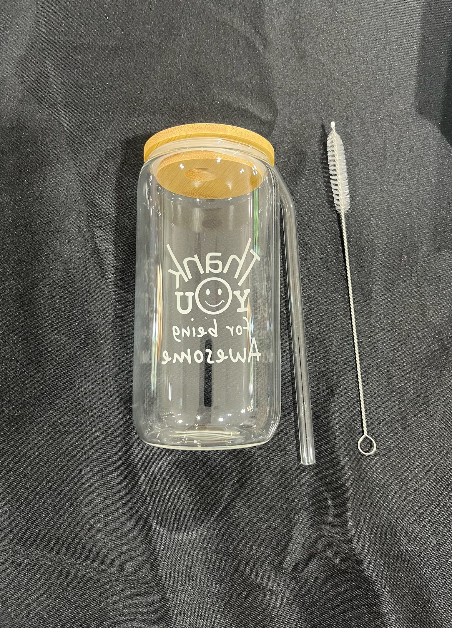 Thank You For Being Awesome Glass Cup Set image 1