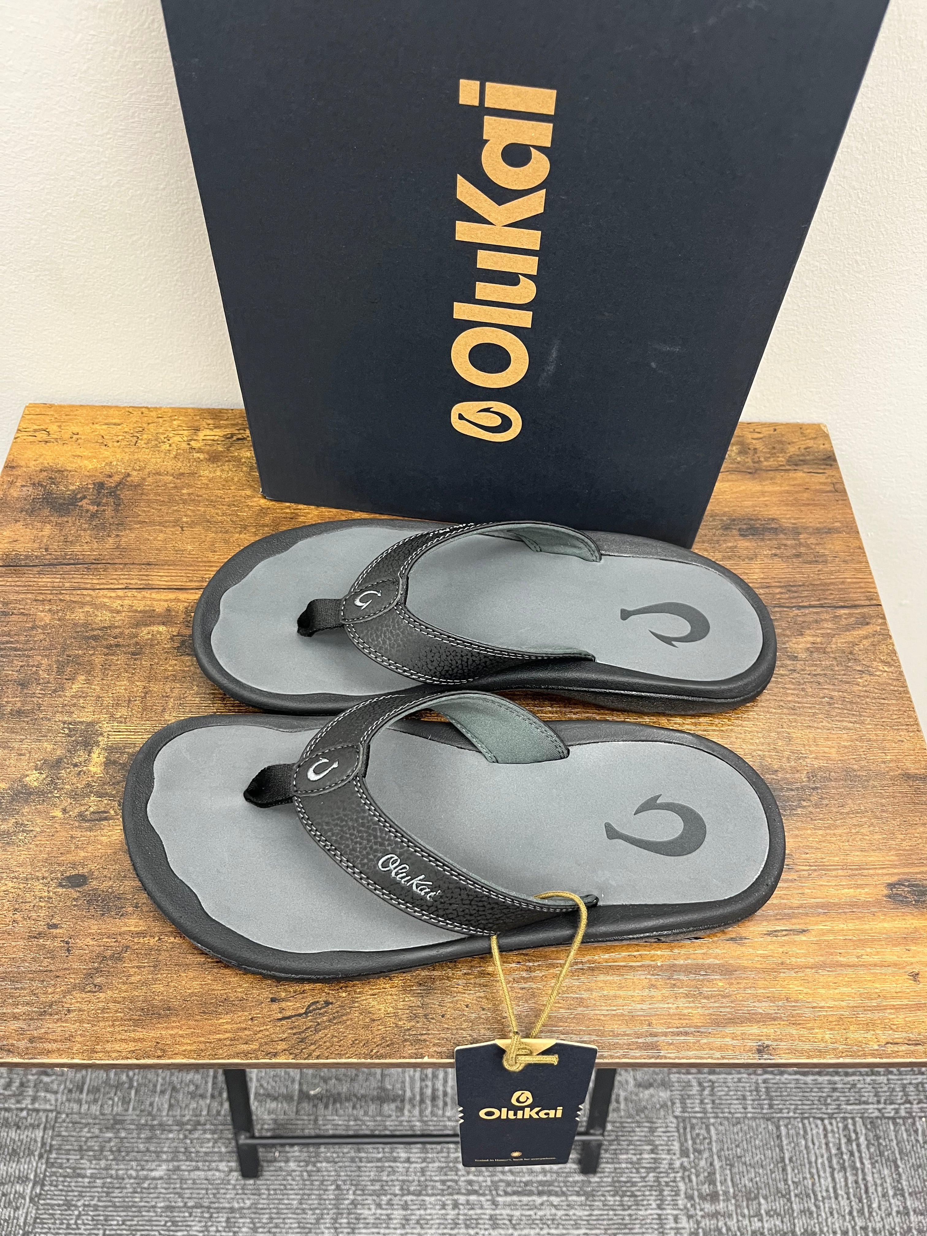 New Men’s Black & Grey Sandals