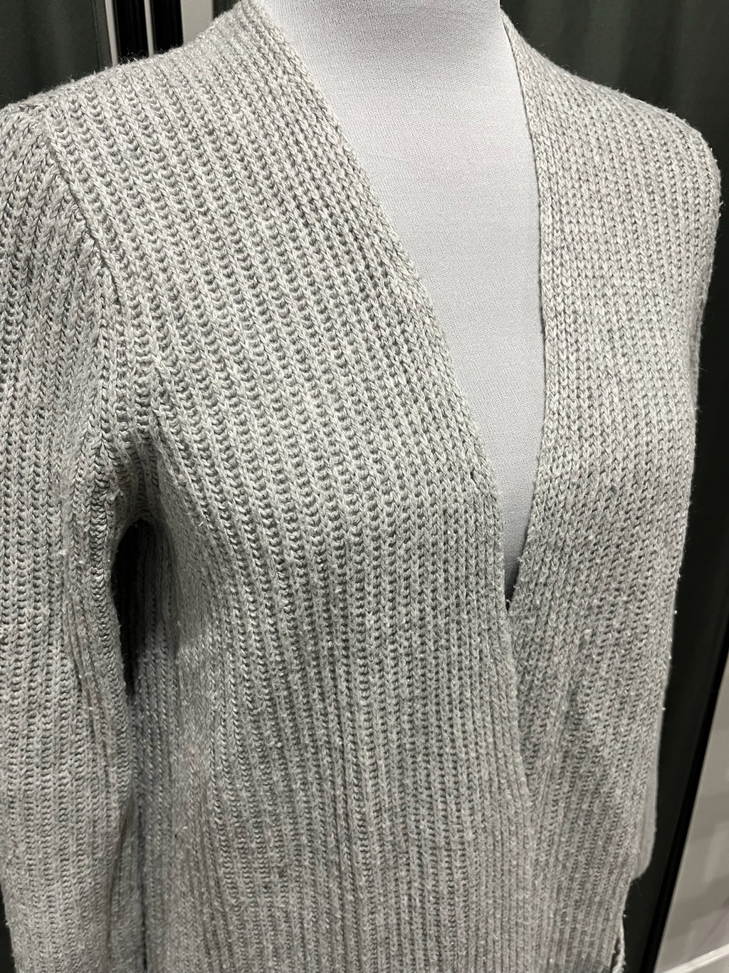 Grey Knitted Cardigan image 1