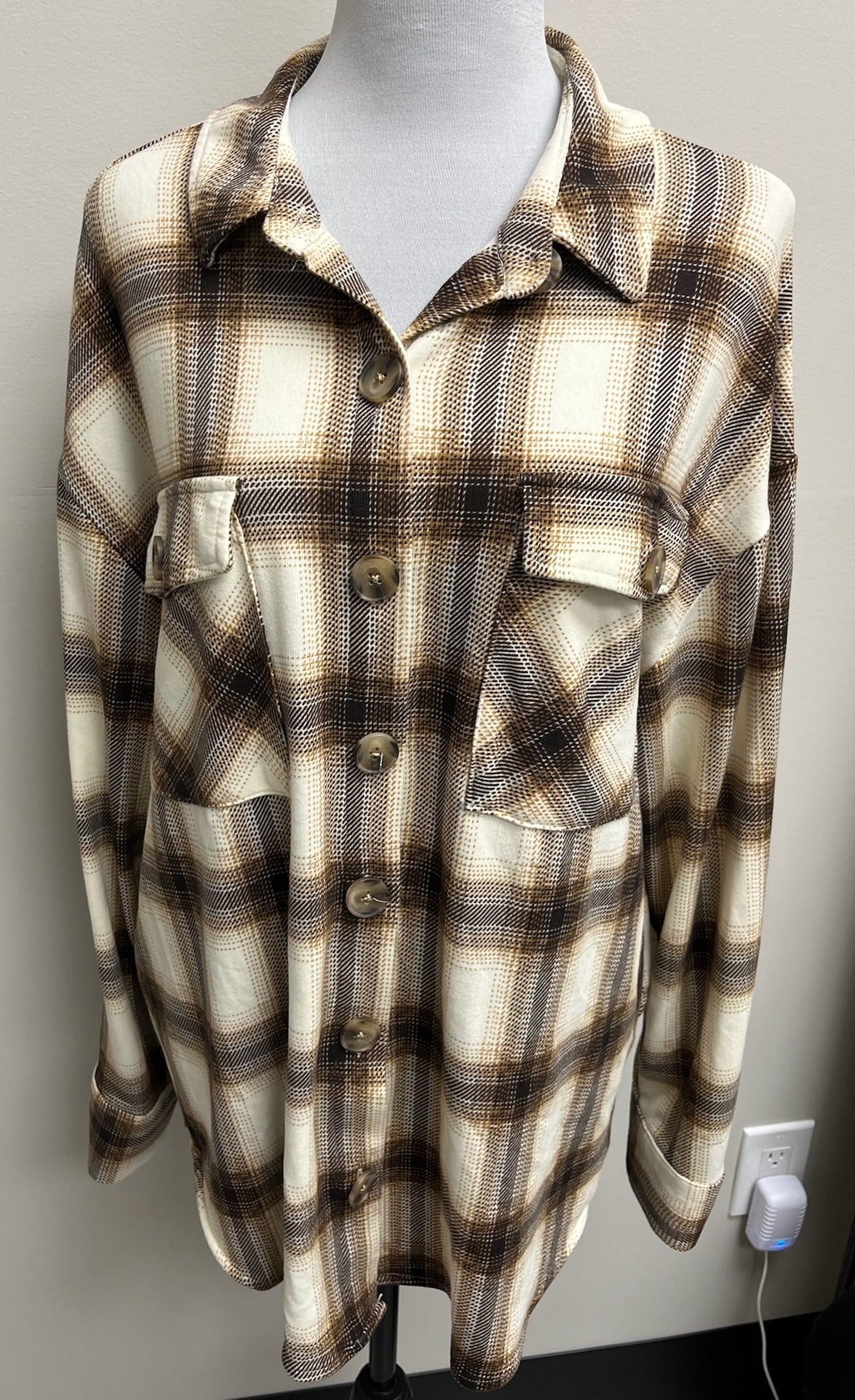 Women’s Brown Flannel Shirt