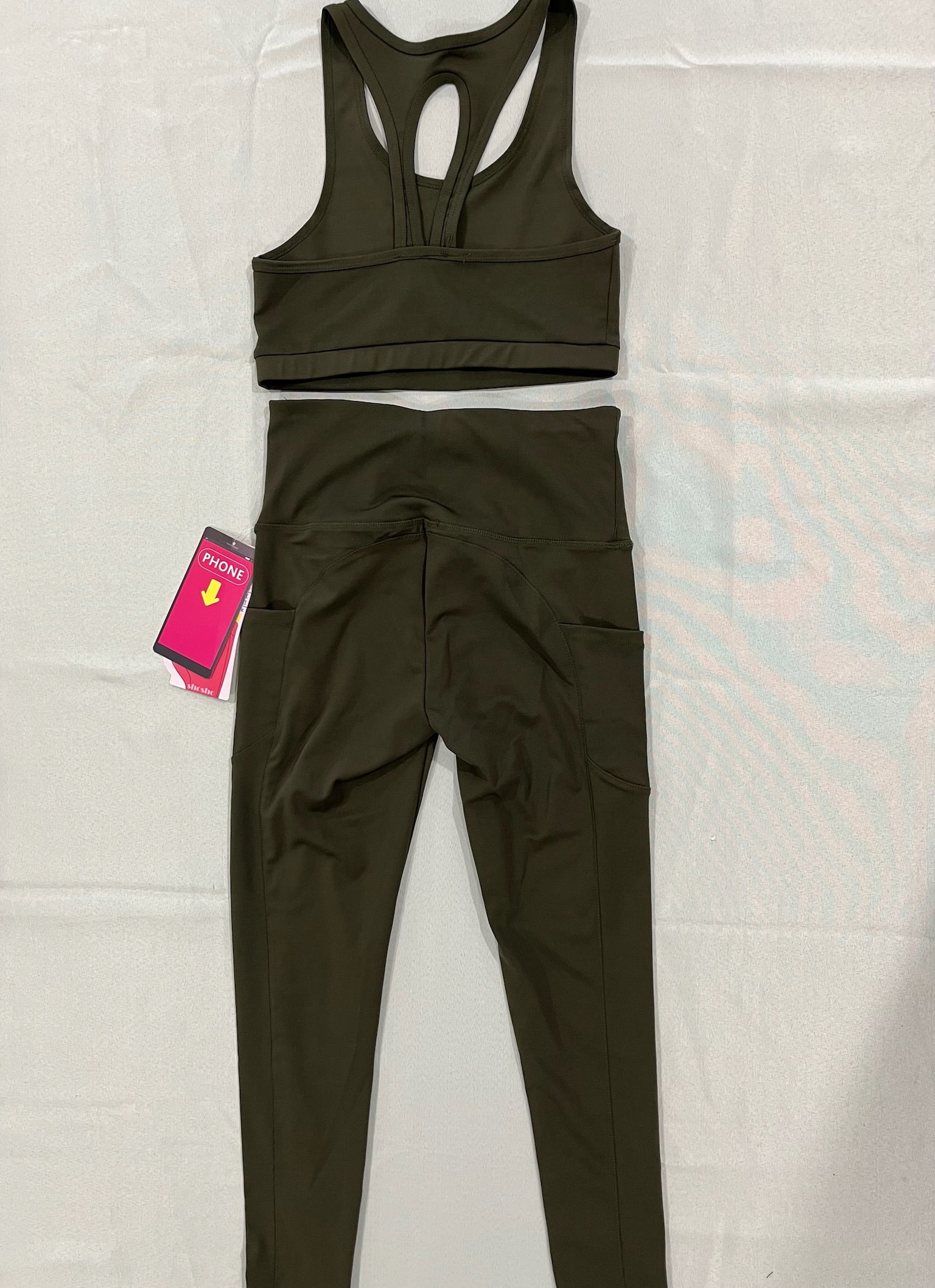 Women’s Solid Colored Two Piece Athletic Sets image 1