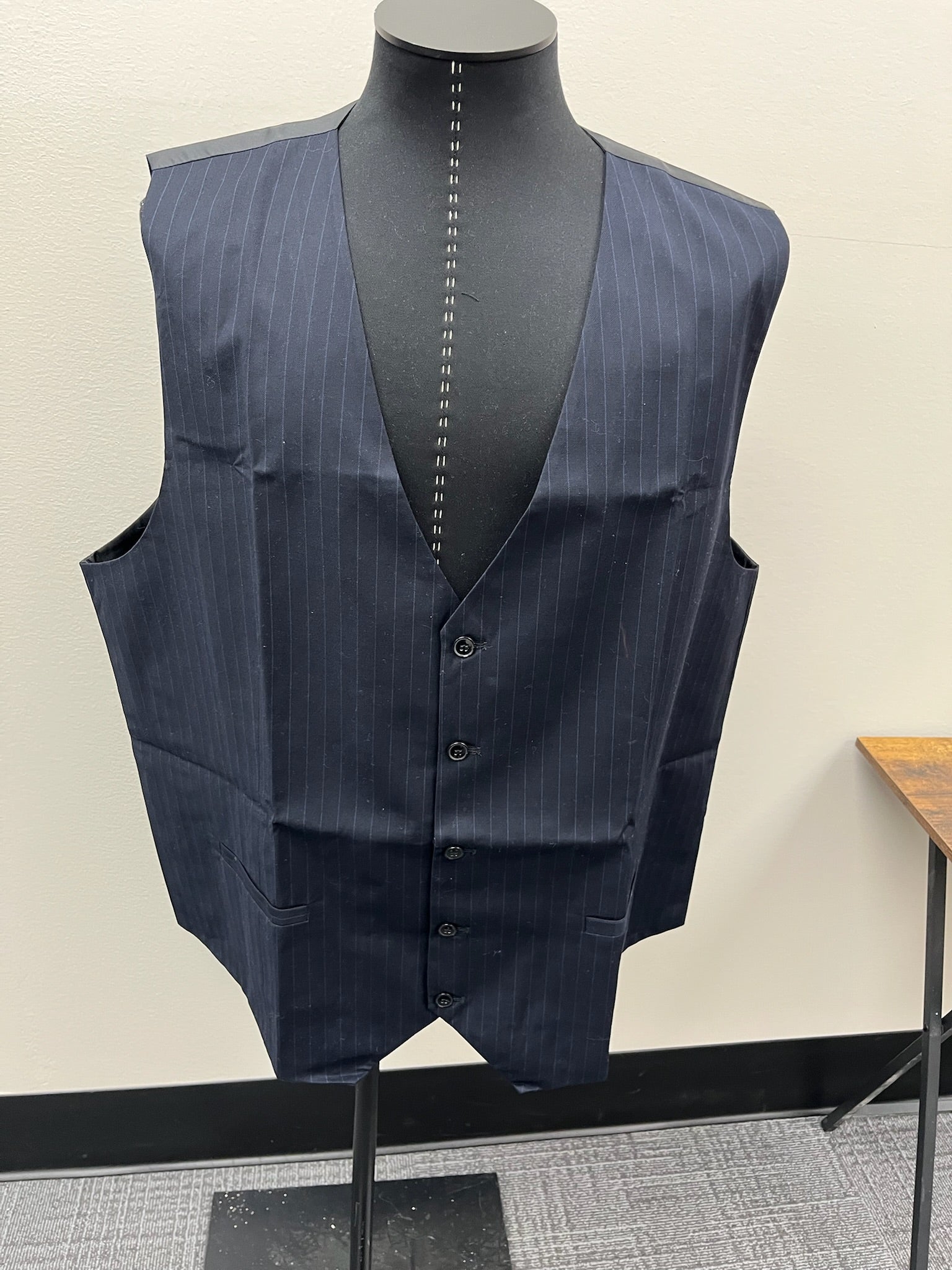 New Men’s Blue Suit Vest