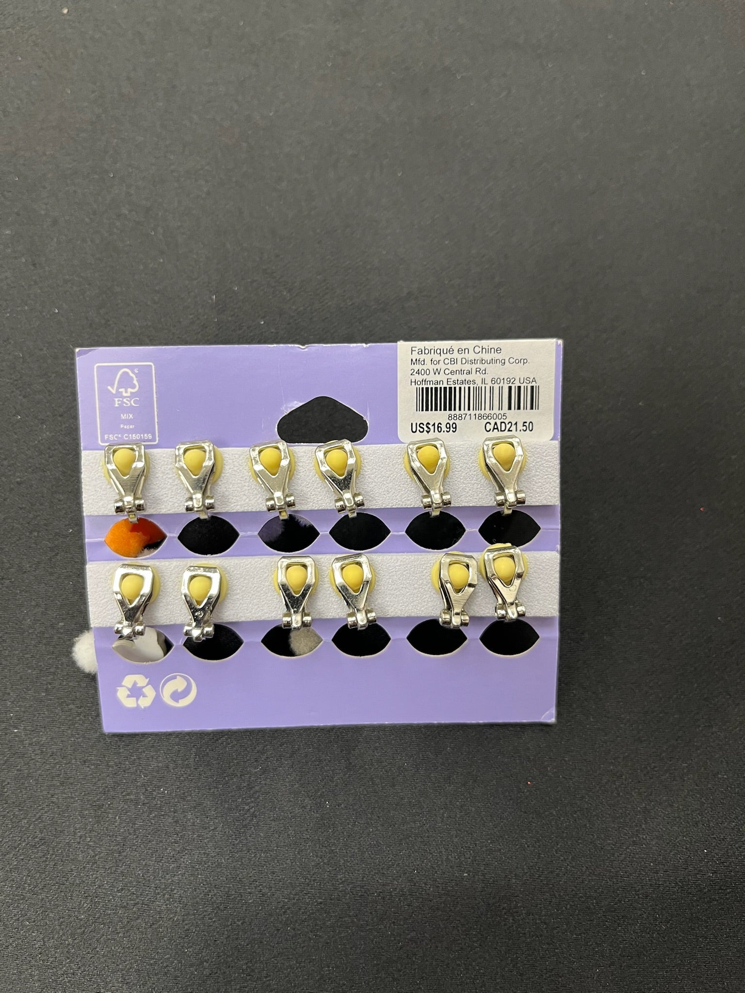 12 Piece Clip On Earrings Set