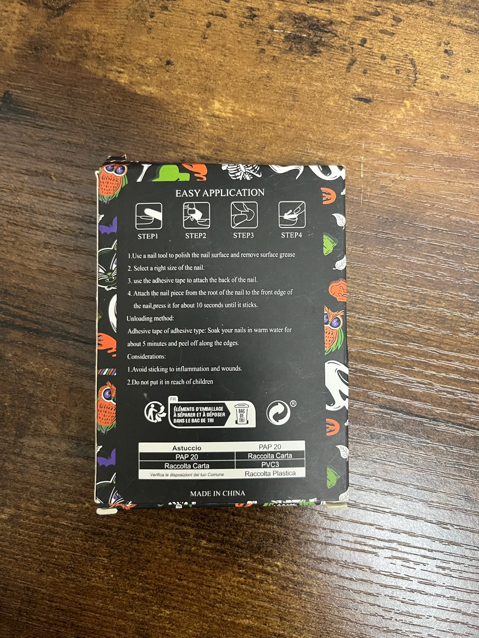 New Halloween Black Ghost Nail Set