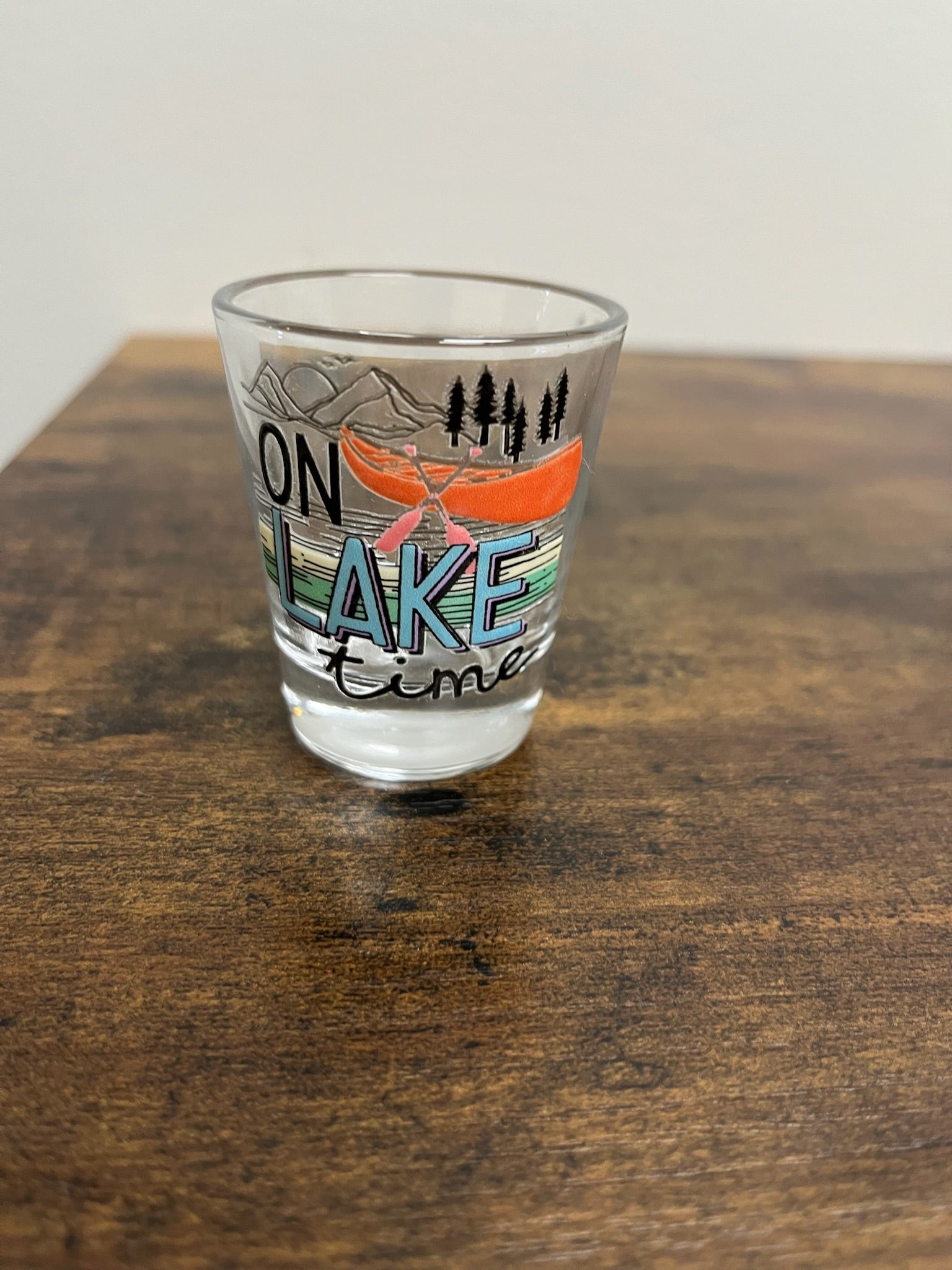 On Lake Time Shot Glass